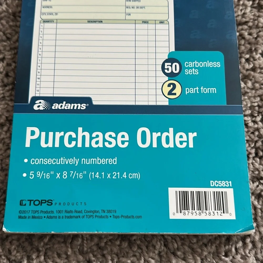 Adams blue notebook